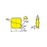 Milling inserts SEKR1203AFN - Makotools Industrial Supply Tools for Metal Cutting